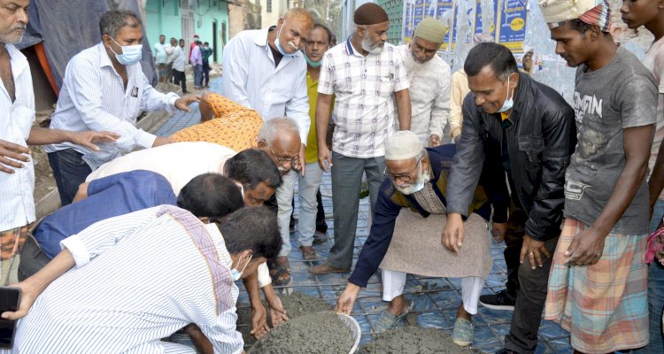 রংপুরে বাইপাস সড়ক নির্মাণ কাজের আরসিসি ঢালাই শুরু