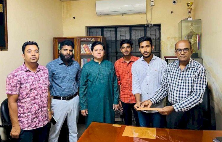বৈষম্য বিরোধী ছাত্র আন্দোলনে আহত আবু রায়হানকে আর্থিক সহায়তা প্রদান